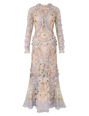 Rebellion Scallop Maxi Dress